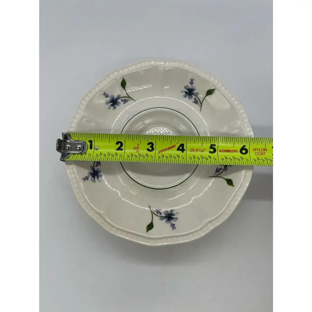KENSINGTON Staffordshire Ironstone Wayside 1821 Set of 5 Saucers England 6